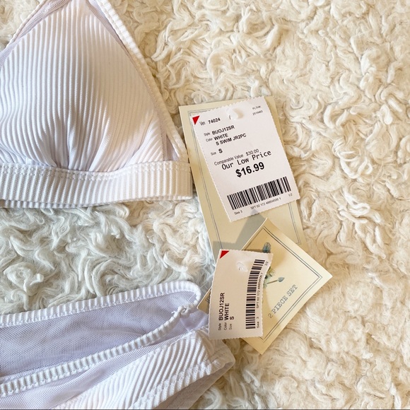 NWT High Waist White Bikini - Picture 5 of 5